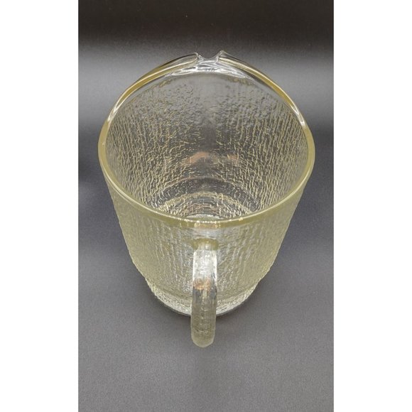 Indiana Glass Pitcher Crystal Ice Pattern 64 Ounces  7.5 Inches - Picture 4 of 8